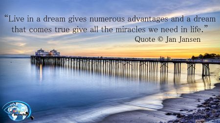 Dare to dream then the Miracles May appear right in front of Us