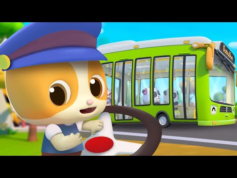 はたらく車 バス 子供向け乗り物知育動画 赤ちゃんが喜ぶ歌 子供の歌 童謡 アニメ 動画