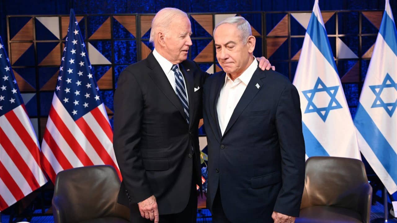 Biden dringt bij Netanyahu aan op onmiddellijke wapenstilstand in Gazastrook - NU.nl